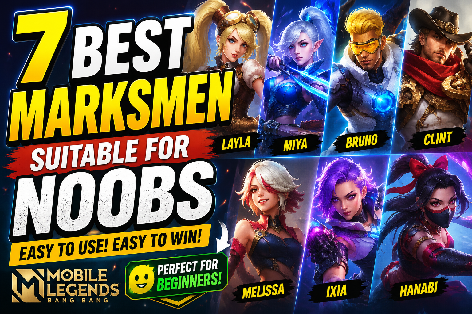 best marksmen for noobs in moba legends