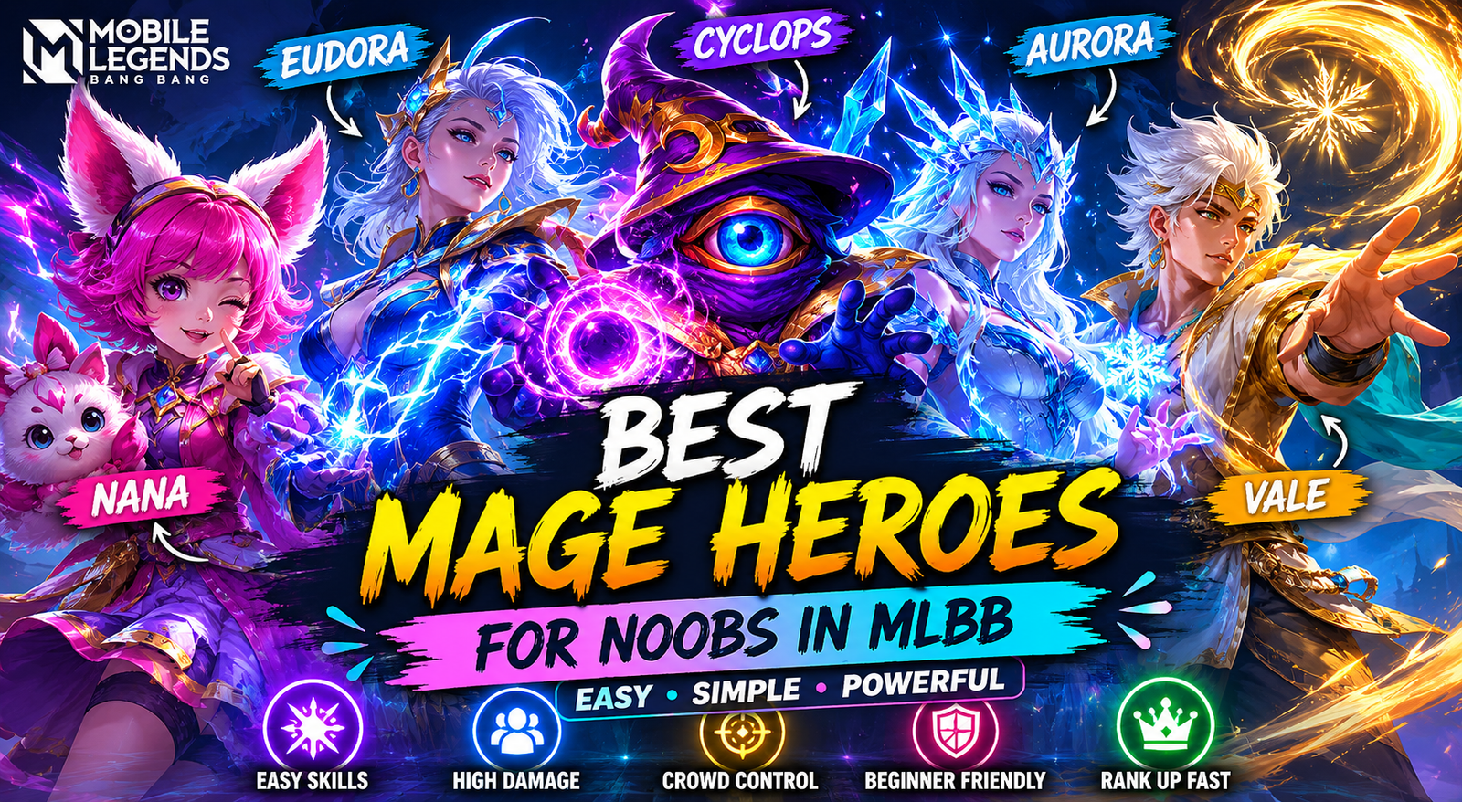 7 Best Mage Heroes Suitable for Noobs in Mobile Legends
