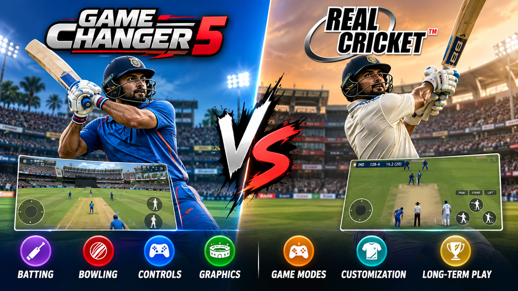 gamechanger 5 vs reahcricket modes